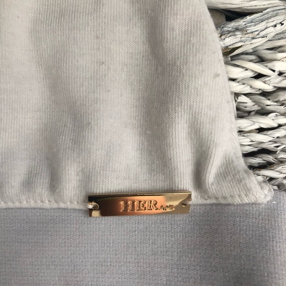 (3 for $15) HER by H White Triangle Bralette - Picture 3 of 3